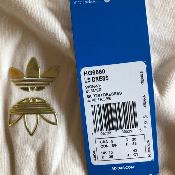 Brand New Adidas Women's Long-Sleeved Boyfriend T-Shirt Dress - Picture 9 of 16